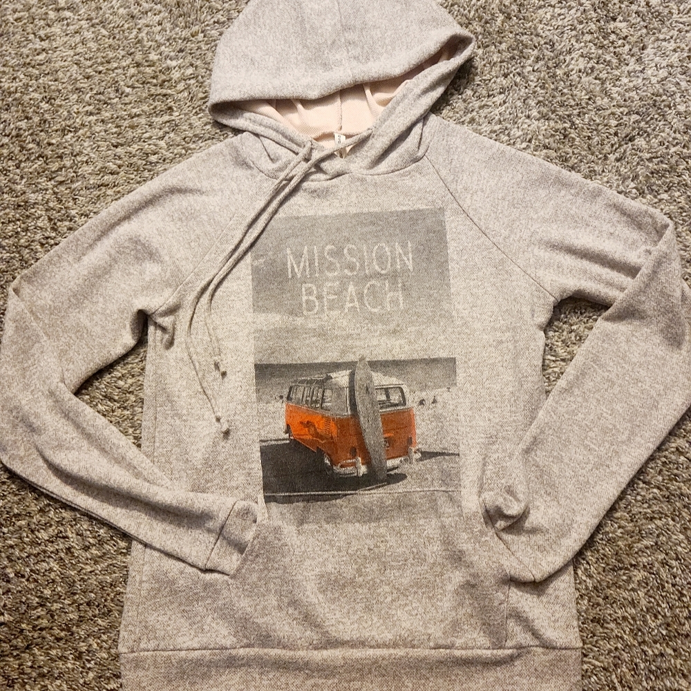 Ever Hottie Mission Beach Hoodie Sz Small